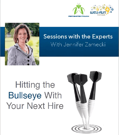 Hitting the Bullseye with your next Hire with Jennifer Zamecki and Jerry Schappert 